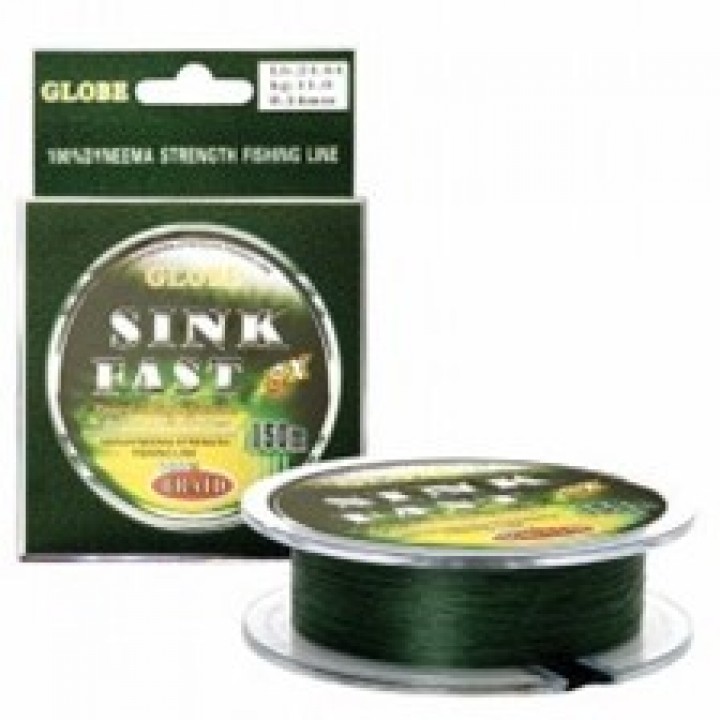 Шнур Globe Sink fast 100м 0.12мм green