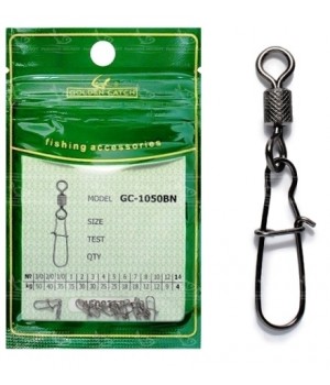 Застежки Golden Catch американка с вертлюгом 1050BN size 3/0