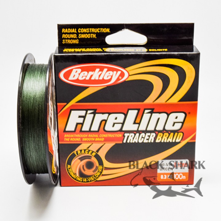 Шнур для спиннинга FireLine 100 м зеленый