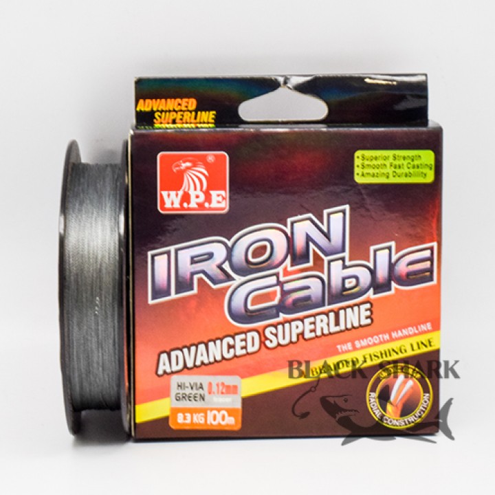 Шнур для спиннинга Iron Cable 100 м серый