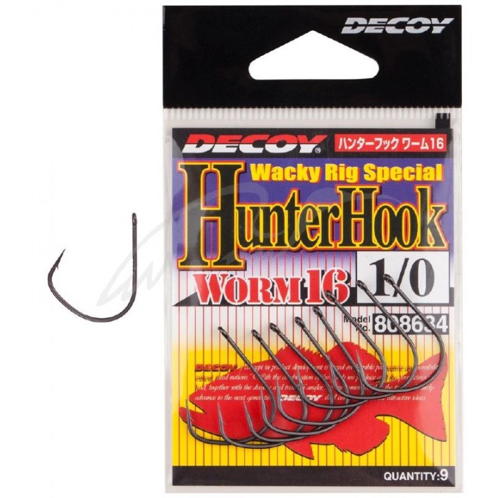  Гачок Decoy Worm16 Hunter Hook #1 (9 шт/уп)